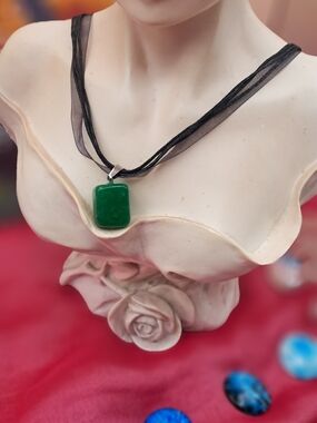Timeless Medium Green Jade & Black Multistrand Necklace